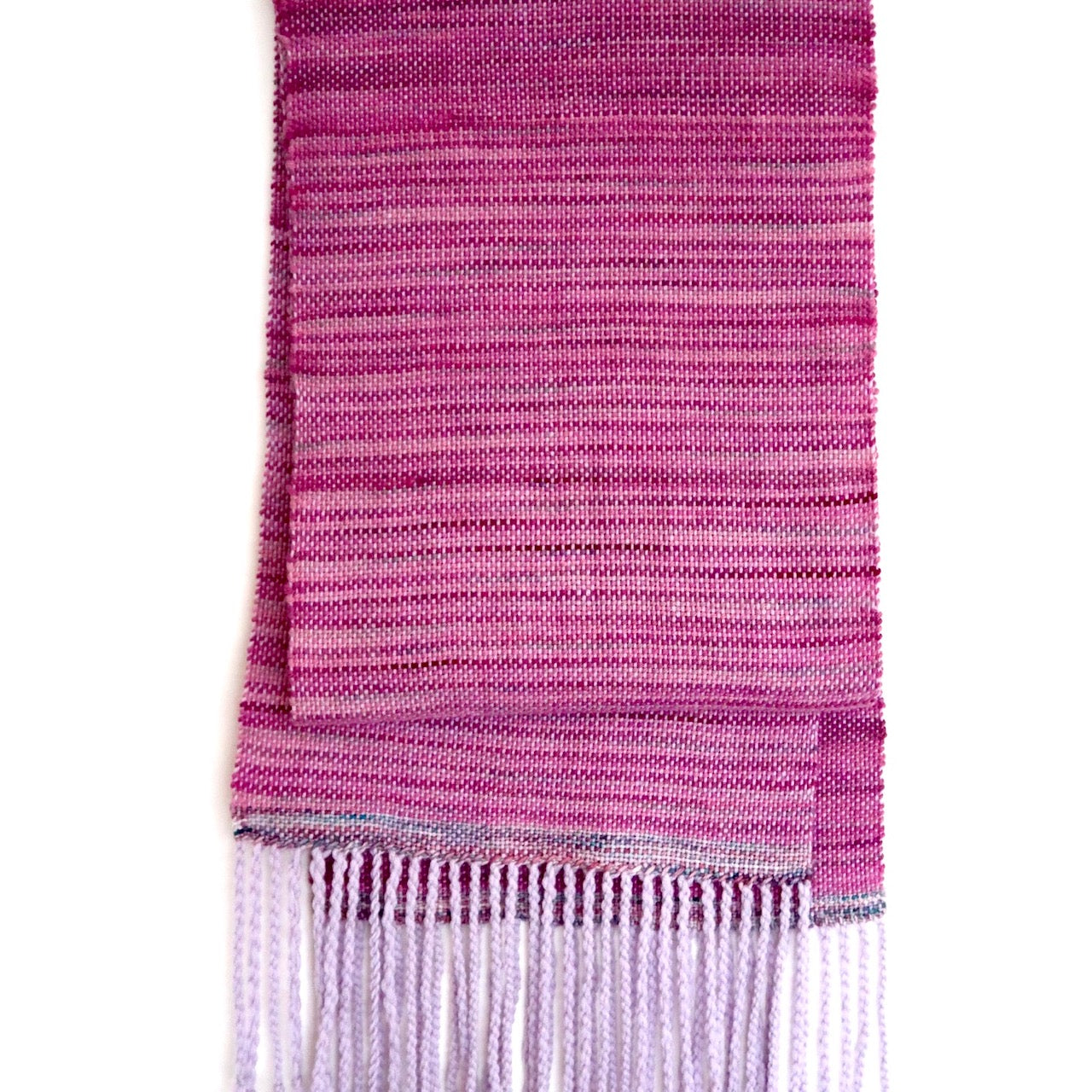Fushia Handwoven Wool Scarf