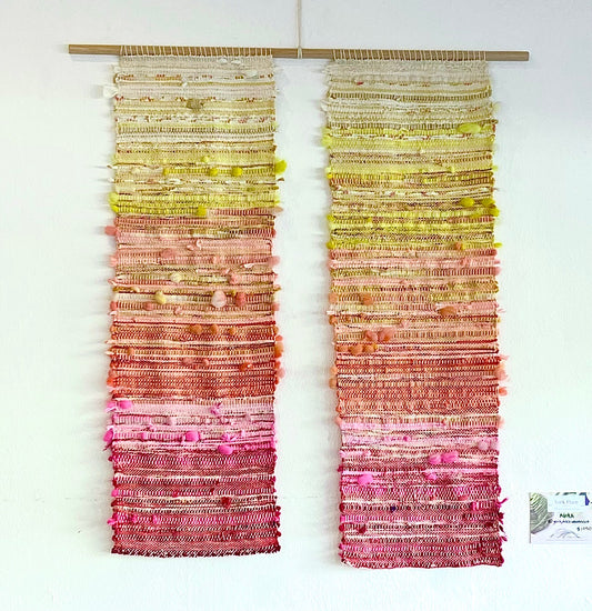 AURA Diptych Woven Wall Hanging