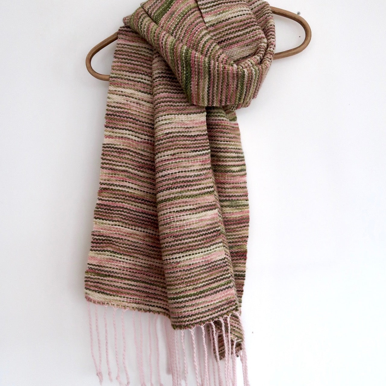 Rose Garden Handwoven Wool Scarf