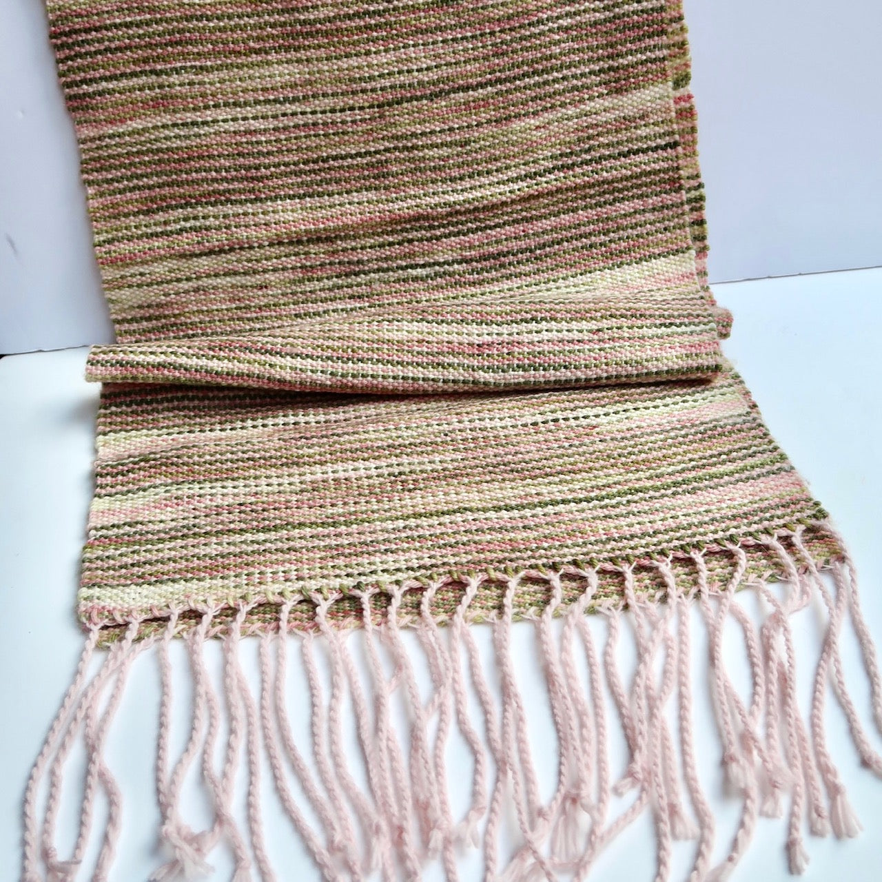 Rose Garden Handwoven Wool Scarf